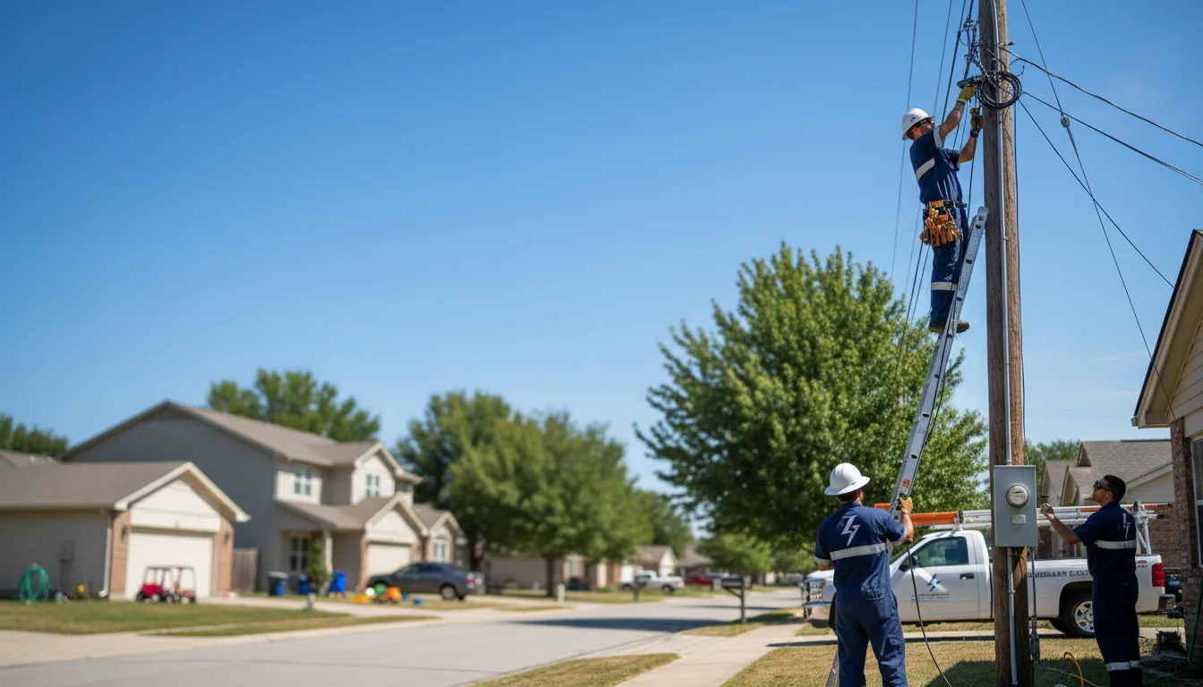 Residential electrician providing installation services in Dedham, IA